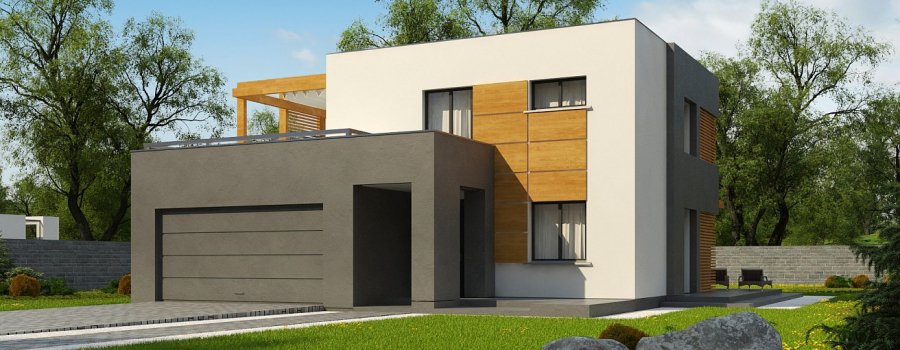 Divstāvu mājas projekts. 137 m²