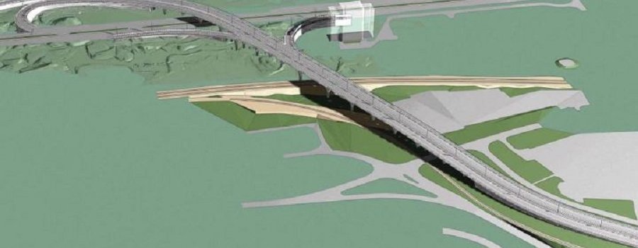 ВИДЕО: Новый мост в Саркандаугаве