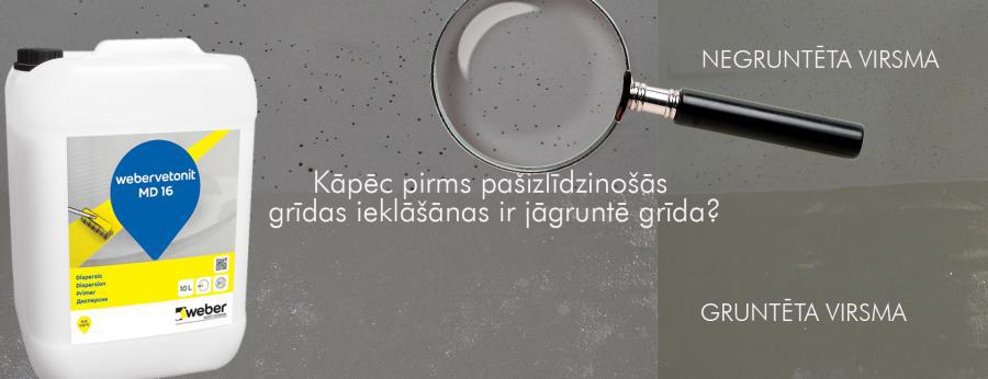 VIDEO PADOMI: Kāpēc pirms pašizlīdzinošās grīdas ieklāšānas ir jāgruntē grīda