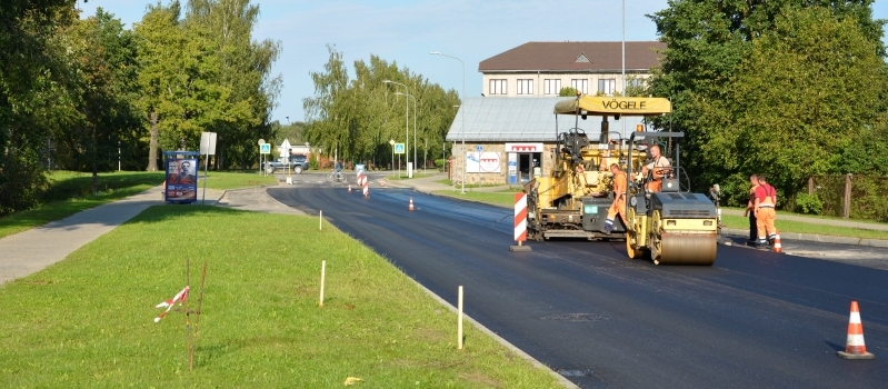 Valmierā sākta Georga Apiņa ielas posma pārbūve