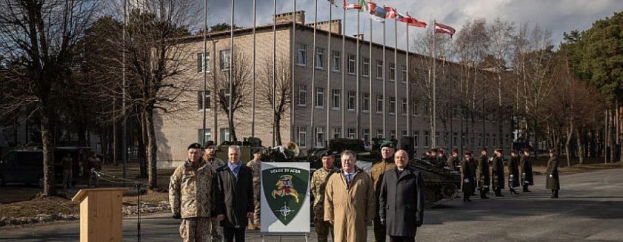 Ādažos atklāts daudznacionālais divīzijas štābs 