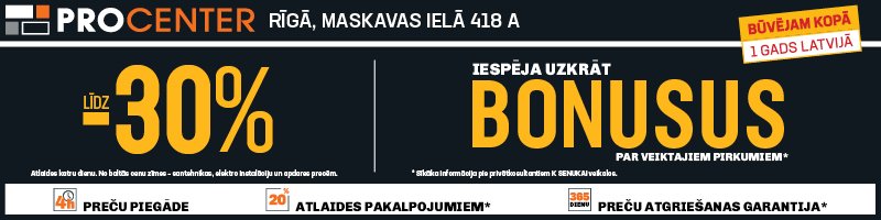 K SENUKAI PROCENTER Rīgā: marta īpaši piedāvājumi, preču demonstrācijas un īpašas atlaides