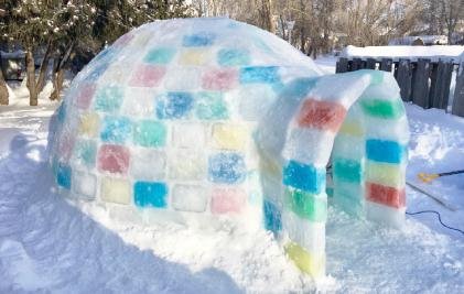 Kā uzbūvēt ledus iglu?