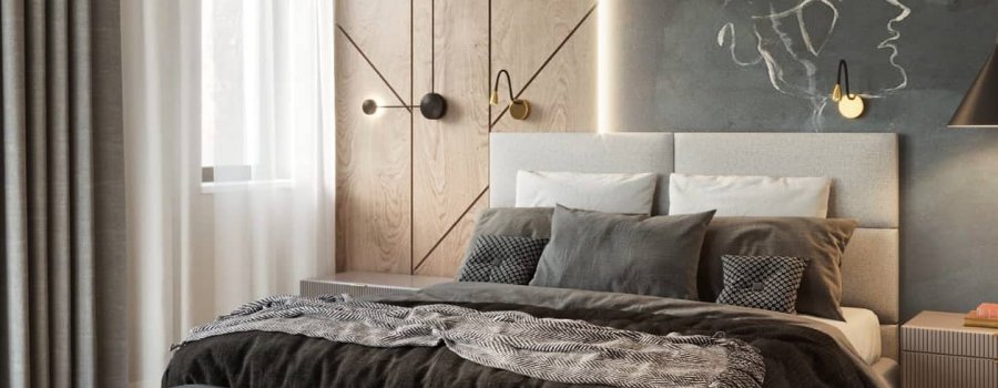 Guļamistabas interjera dizains no LAVR interior design