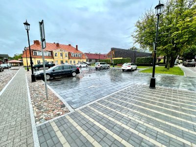 Ventspils vecpilsētā ir izbūvēts jauns auto stāvlaukums