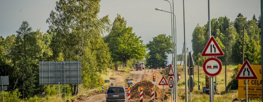 Pie Rēzeknes pēc remontdarbiem atklās valsts galveno autoceļu A12 un A13 posmus