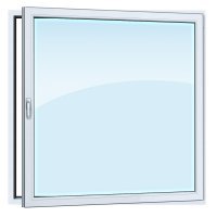 Одностворчатое пластиковое окно 1200 x 1440119 серия