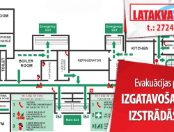 Evakuācijas plānu izstrādāšana un izgatavošana